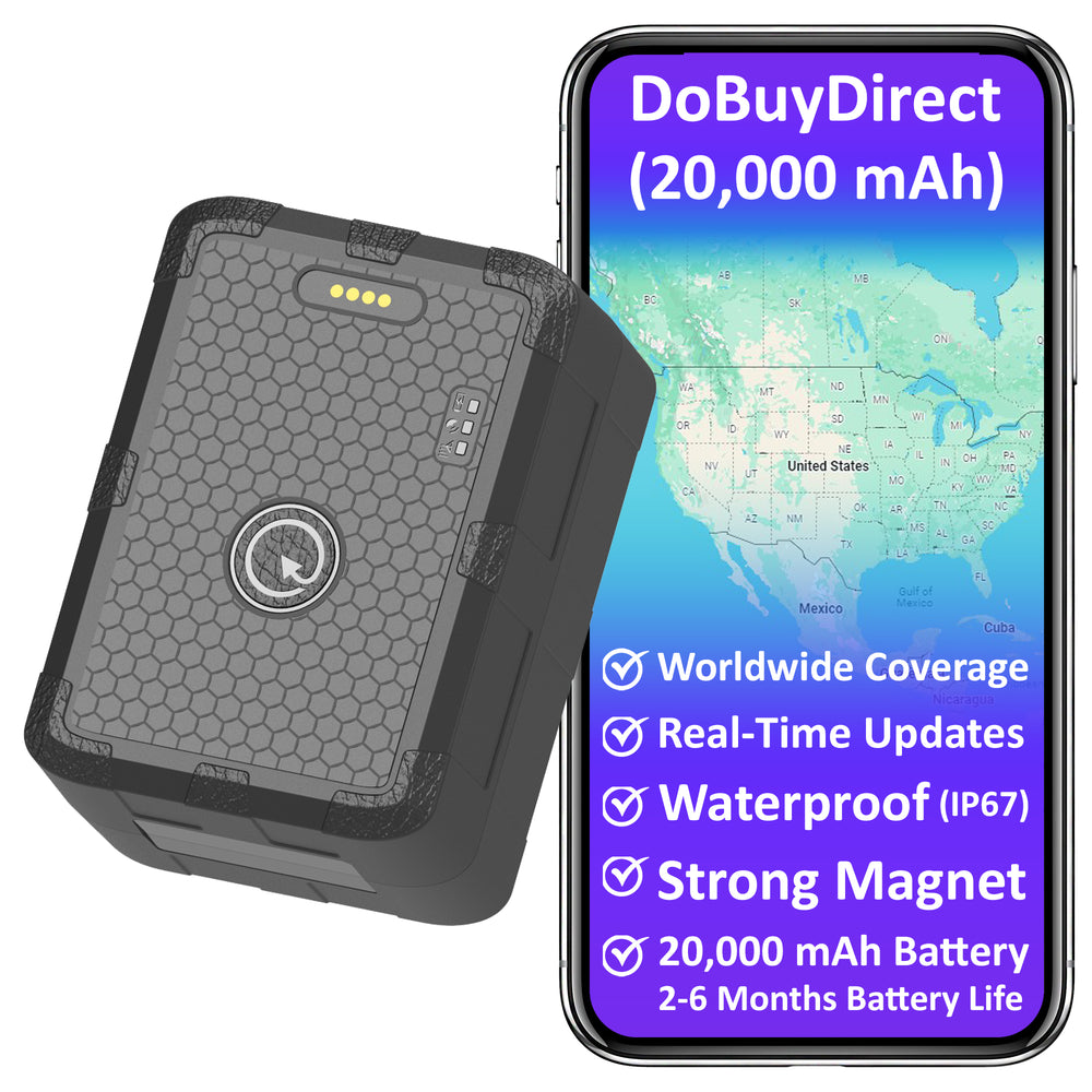 20,000 mAh + 1 Year Worlwide Plan - Magnetic GPS Tracker | Up to 6 Months Battery