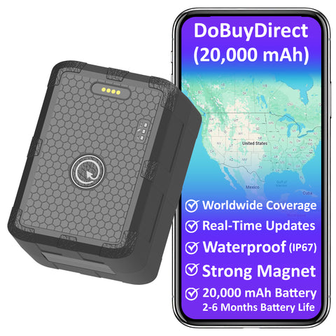 20,000 mAh + 1 Year Worlwide Plan - Magnetic GPS Tracker | Up to 6 Months Battery