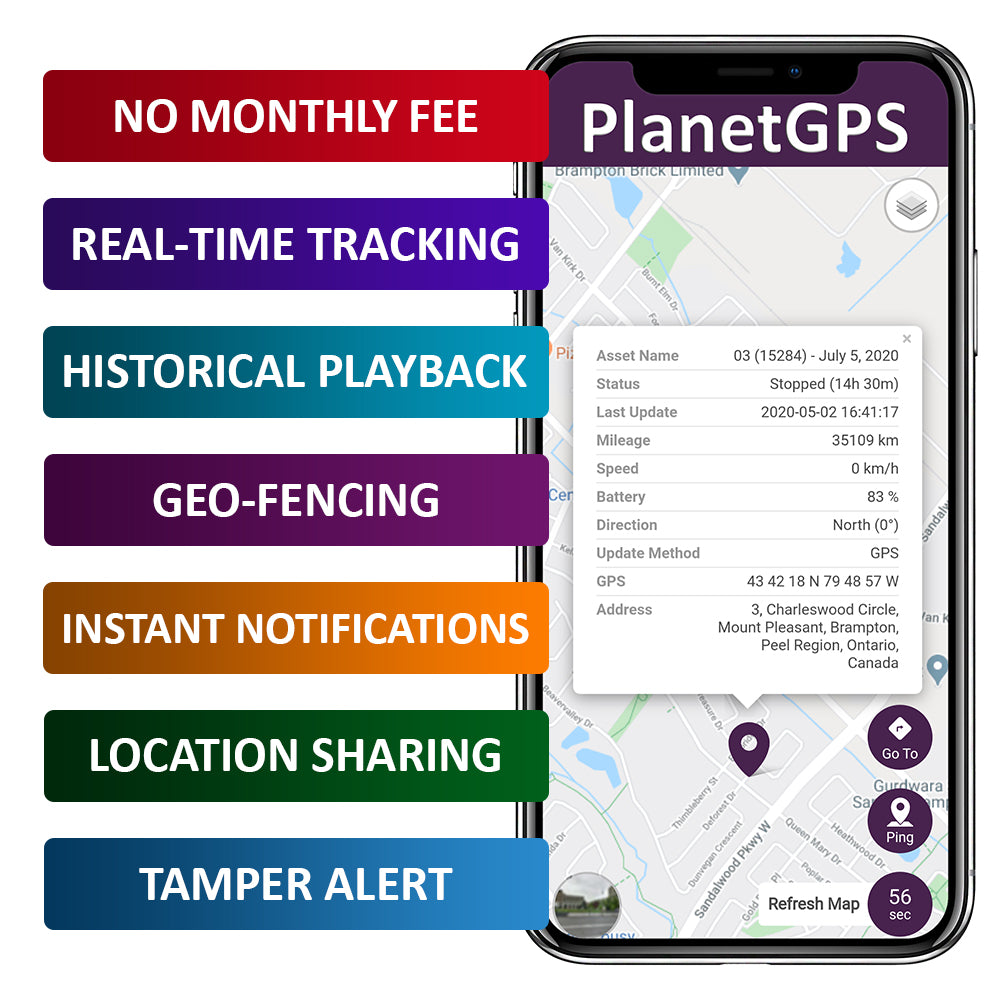 Saturn x 5 + 1 Year Plan (No Monthly Fee) - Magnetic GPS Tracker | Up to 2 Months Battery Life