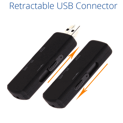 USB Voice Activated Digital Audio Recorder / 20-24 Hours (4GB)
