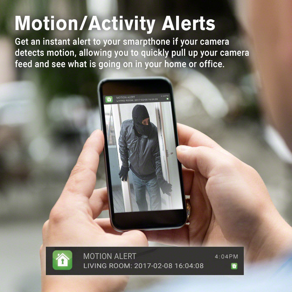WiFi Black Box Hidden Camera Panoramic Rotatable Covert Lens Motion Activated
