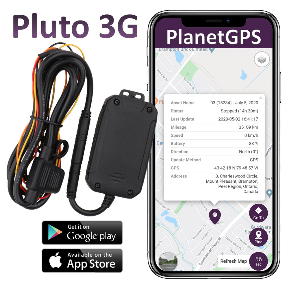 Tow Truck PTO Tracking GPS Tracker w/ Remote Engine Disable