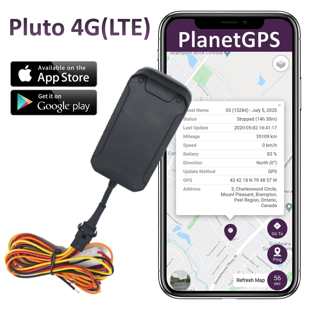 Pluto 4G + 6 Months Plan | Hard-Wired GPS Tracker