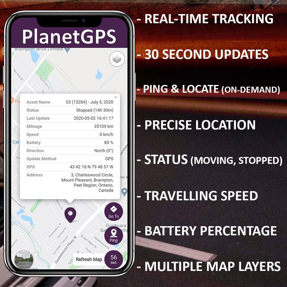 Saturn 4G x 10 + 1 Year Plan (No Monthly Fee) - Magnetic GPS Tracker | Up to 2 Months Battery Life